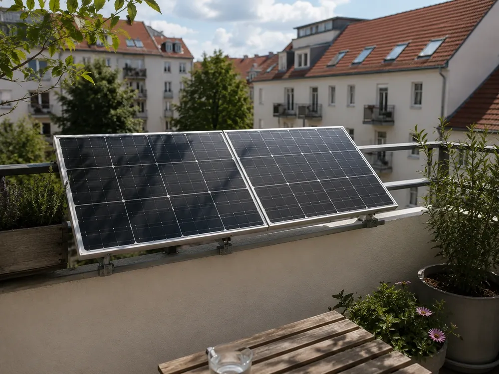 Symbolbild zu Ertrag eines Balkonkraftwerks realistisch schätzen: Sonne, Schatten und Eigenverbrauch